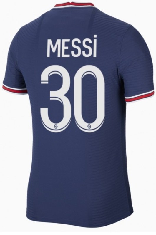 Camisa I PSG 2021 2022 Air Jordan oficial 30 Messi